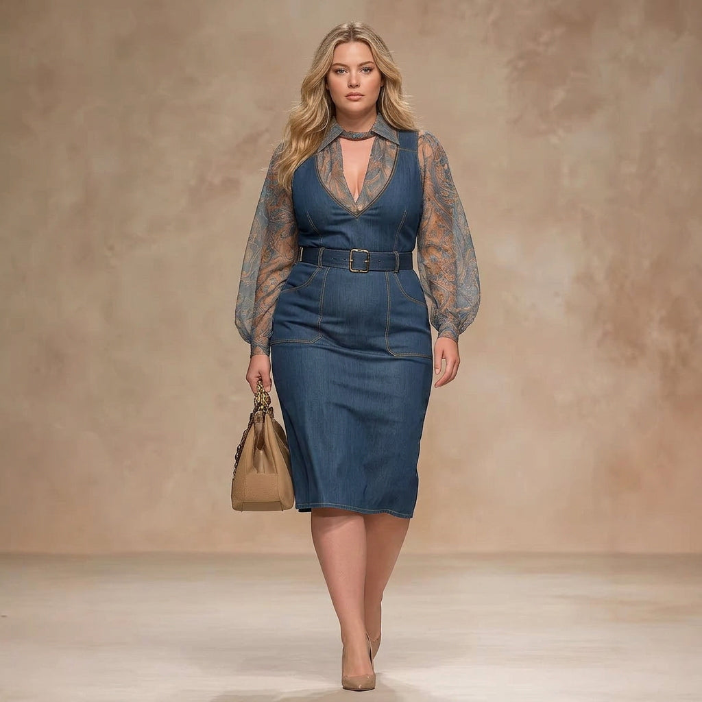 Etta Blue Denim Jumpsuit