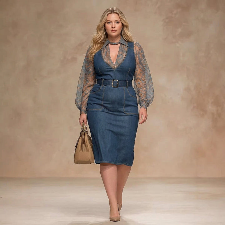 Etta Blue Denim Jumpsuit