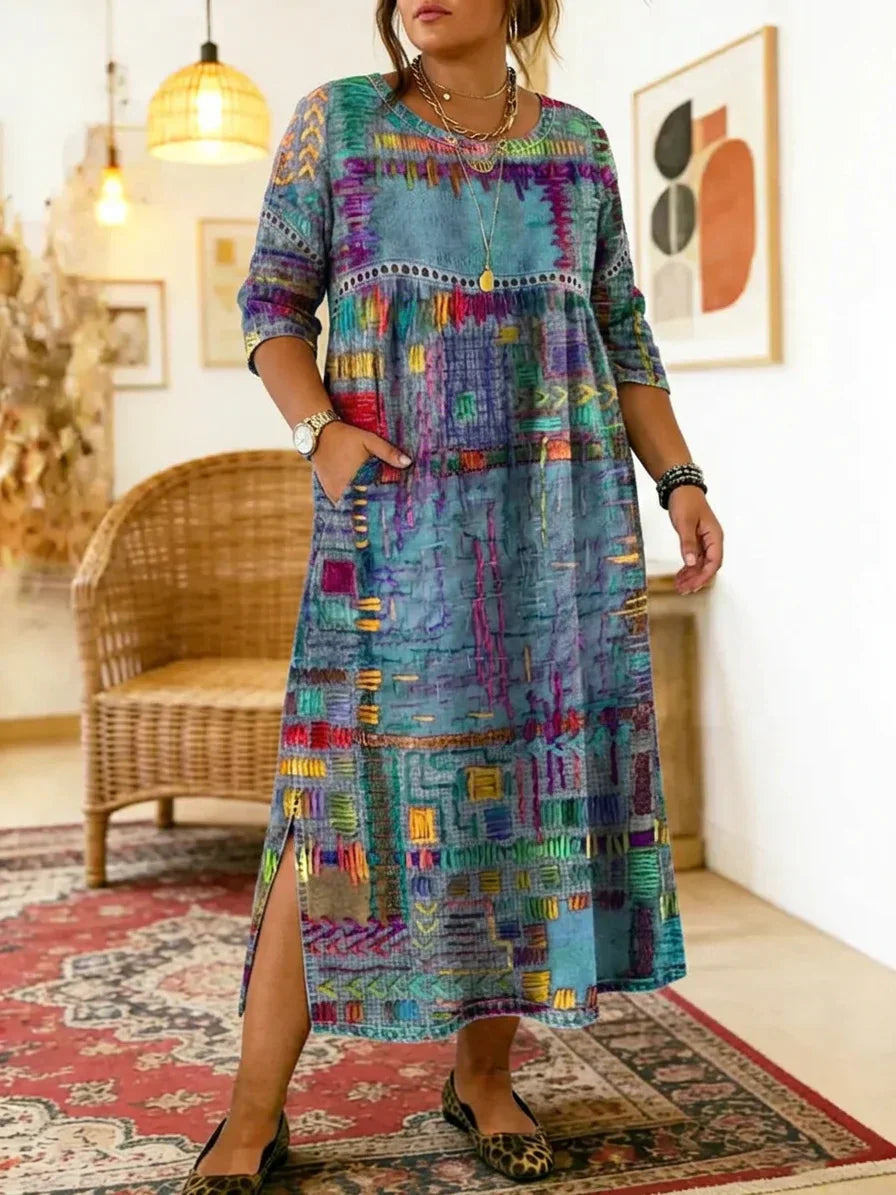 Kit | Printed Midi Dress
