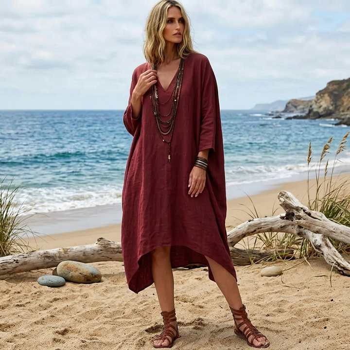 Iona | Relaxed Asymmetric Kaftan Dress