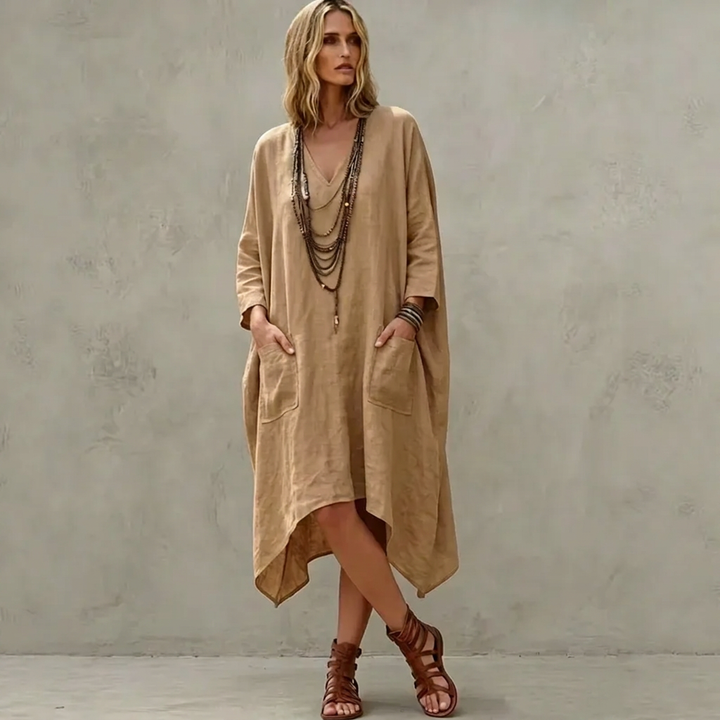 Iona | Relaxed Asymmetric Kaftan Dress