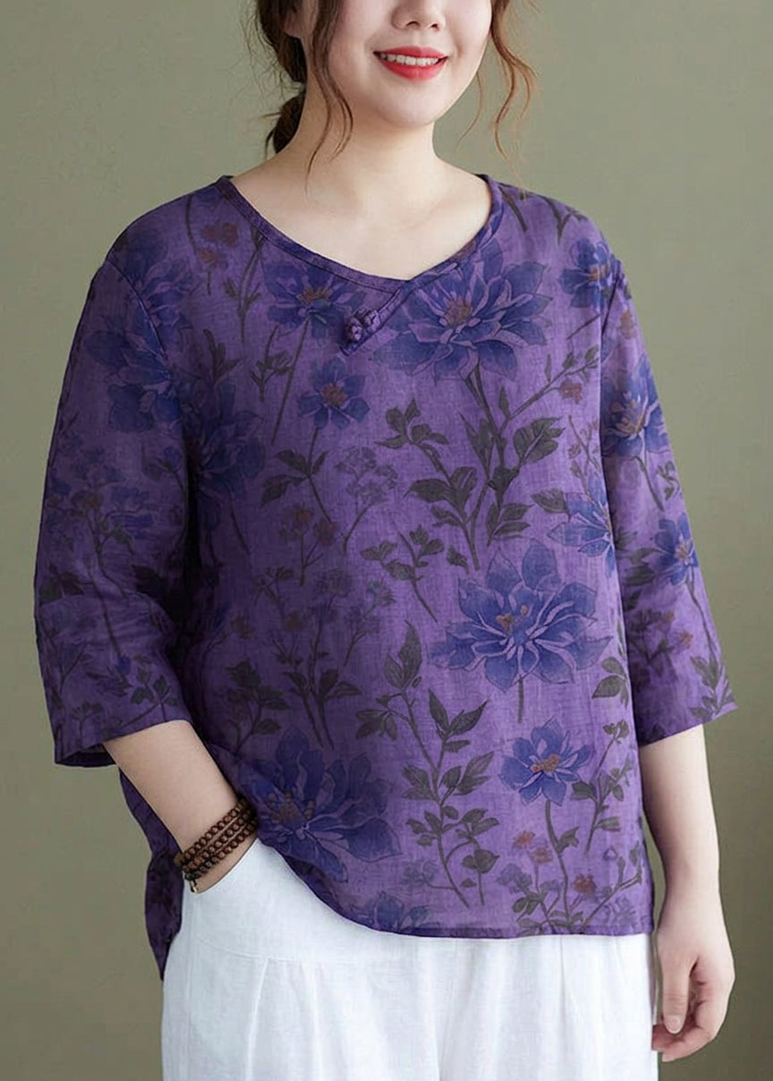 Delphine - Embroideried side open Half Sleeve Top