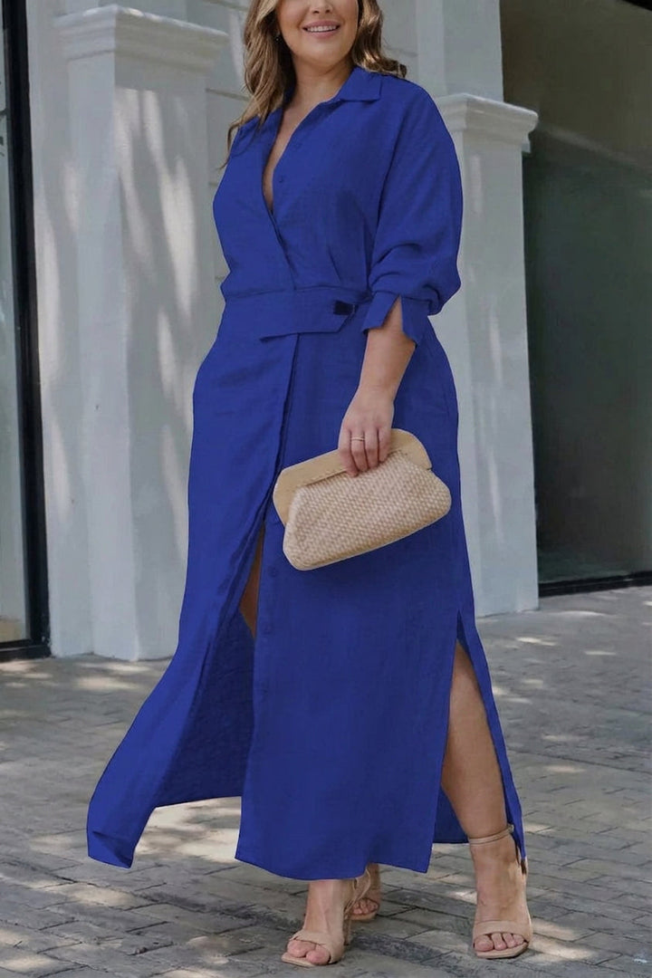 Wren Elegant Tied Dress: Chic Commute Long Sleeve Style
