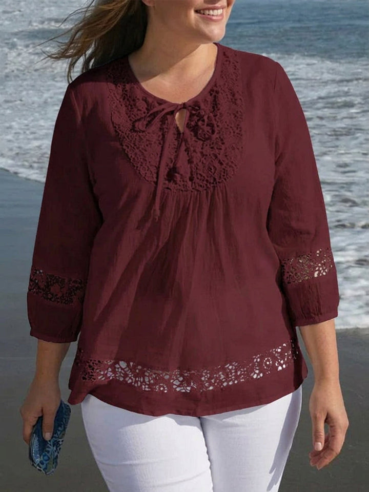 Posy | Lace Sleeve Top