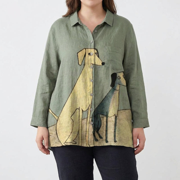 Sylvie | Elegant Linen Summer Blouse