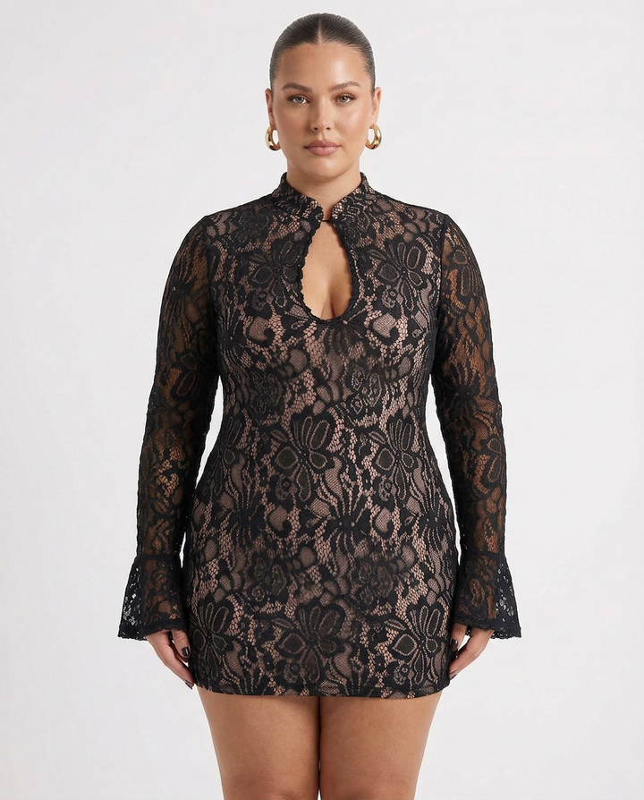 Sylvie - Lace Bodycon Mini Dress