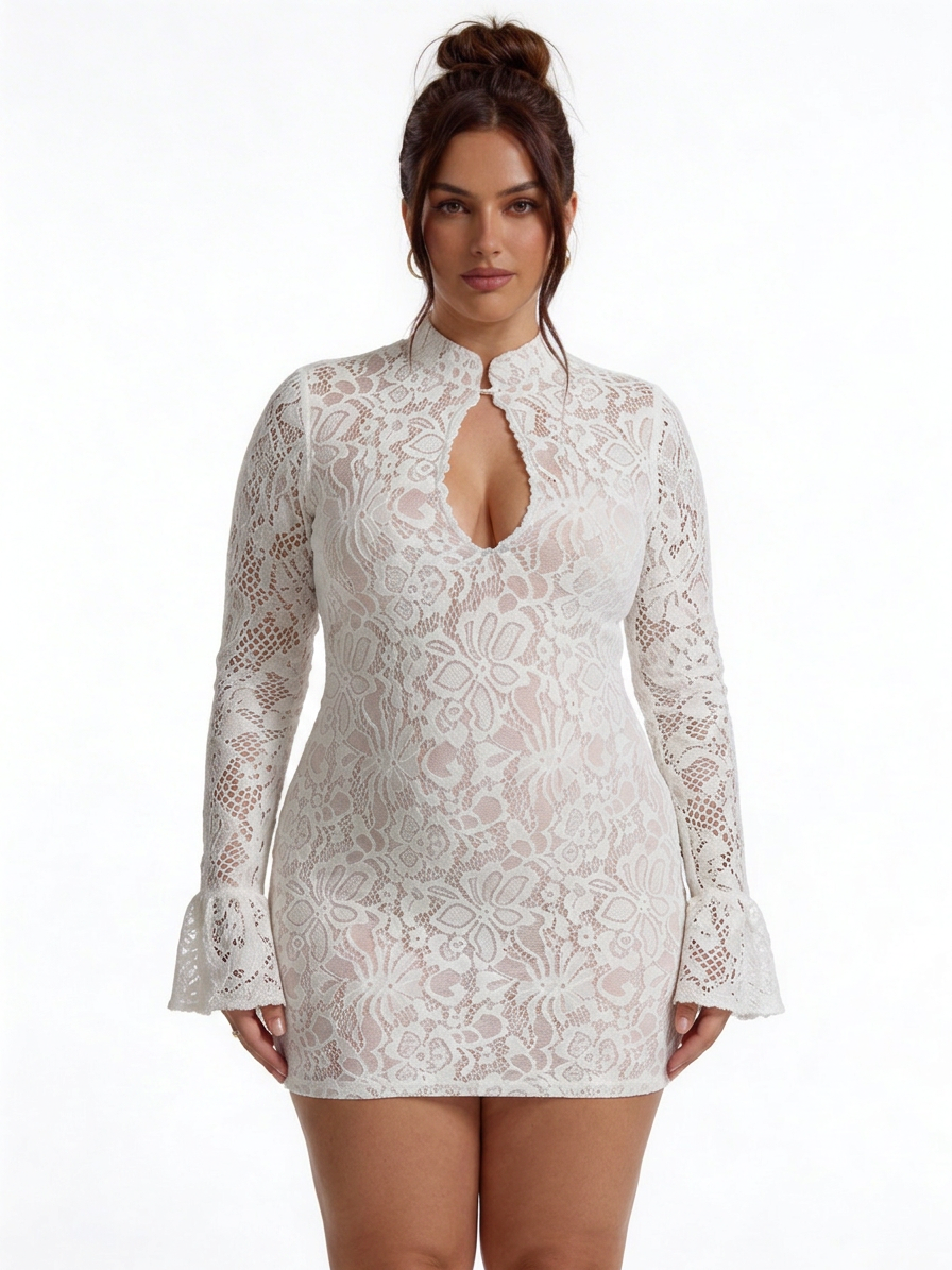Sylvie - Lace Bodycon Mini Dress