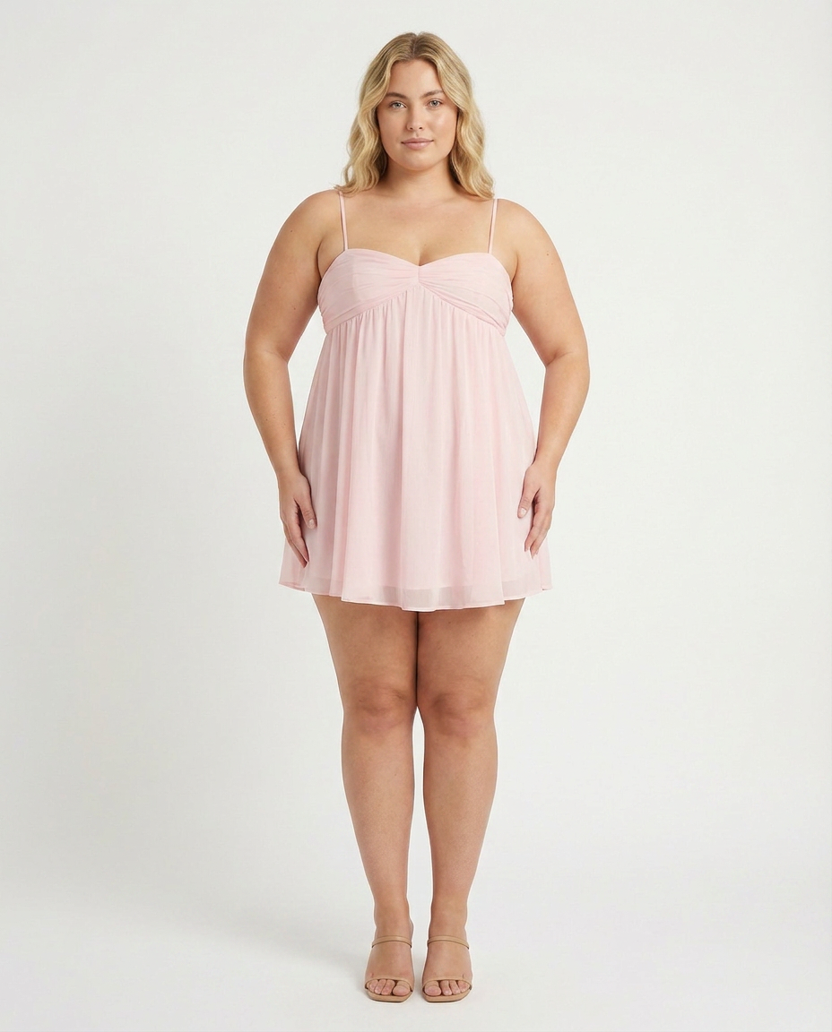 Yelena - Flowy Babydoll Mini Dress