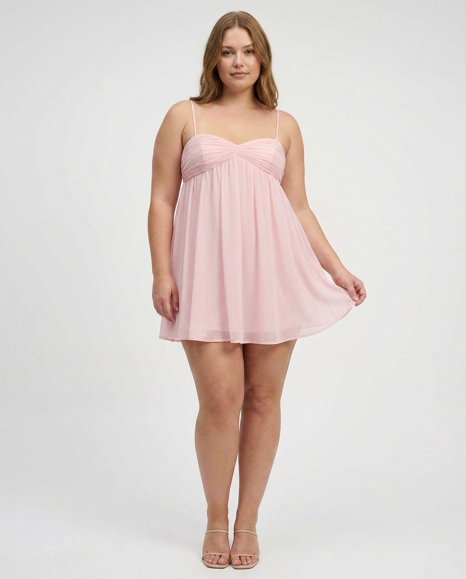 Yelena - Flowy Babydoll Mini Dress