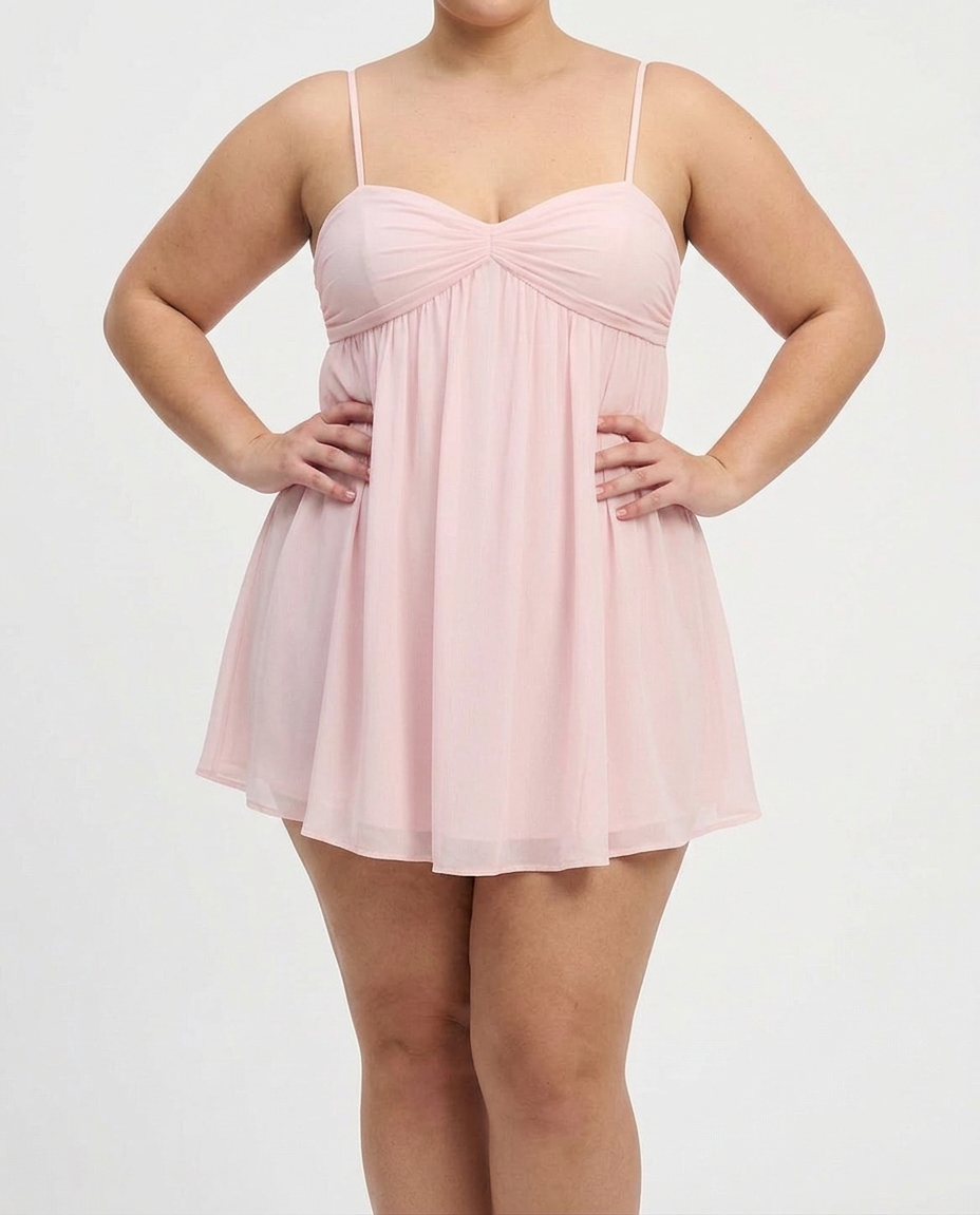 Yelena - Flowy Babydoll Mini Dress