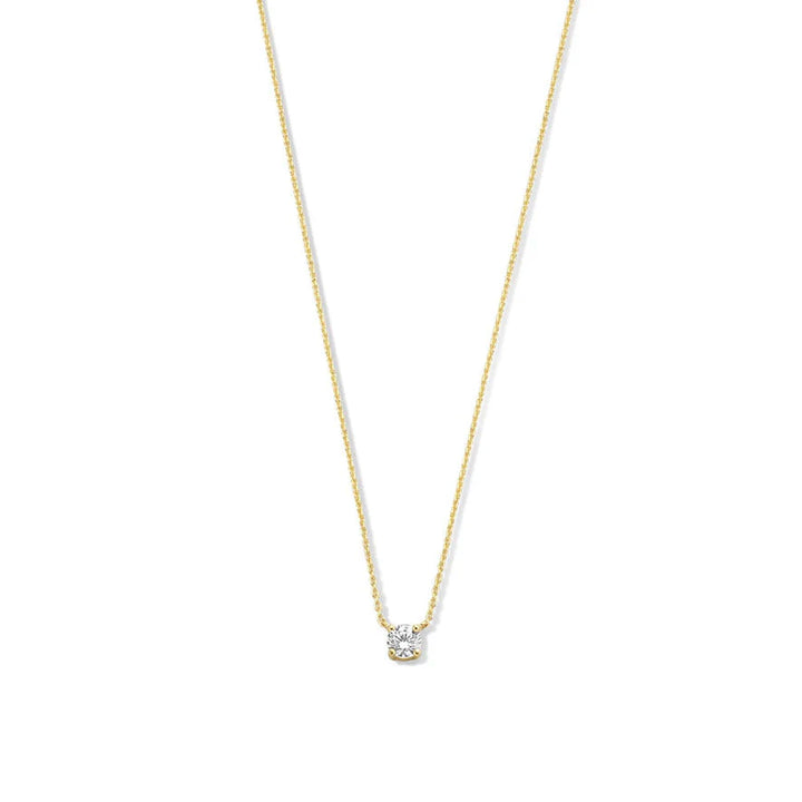 Monroe Moissanite Stone Necklace | Gold