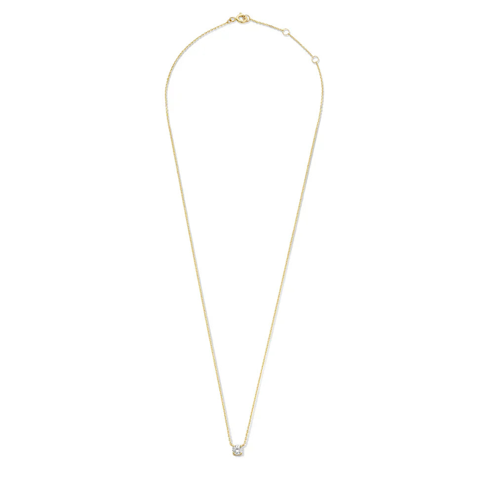 Monroe Moissanite Stone Necklace | Gold