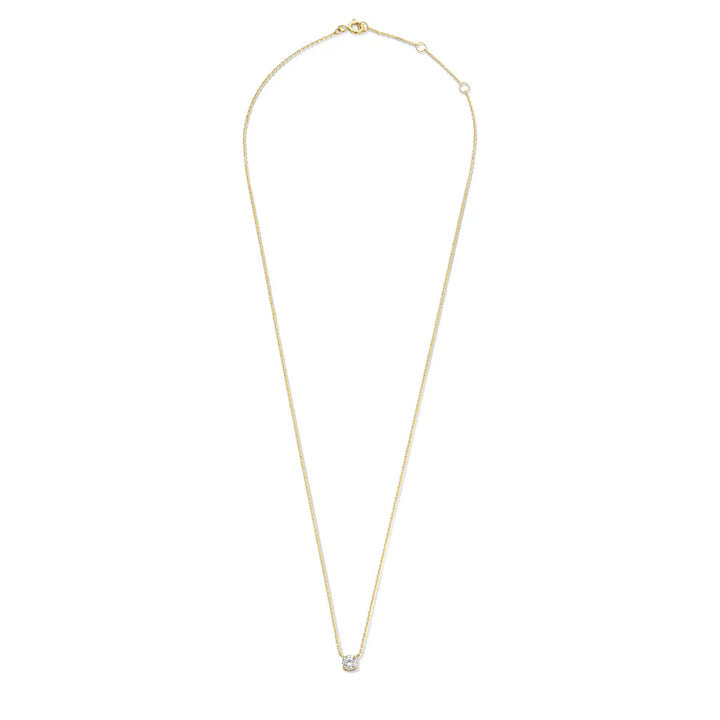 Monroe Moissanite Stone Necklace | Gold