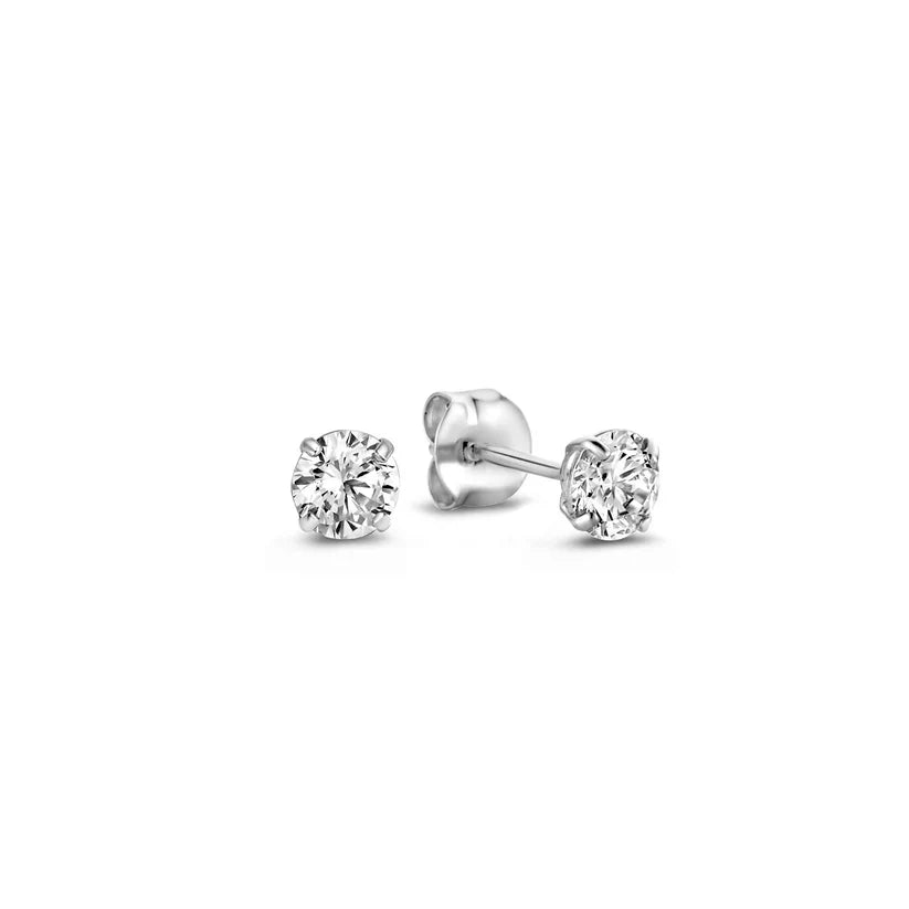 Solveig de Lune Stone Stud Earrings | Gold