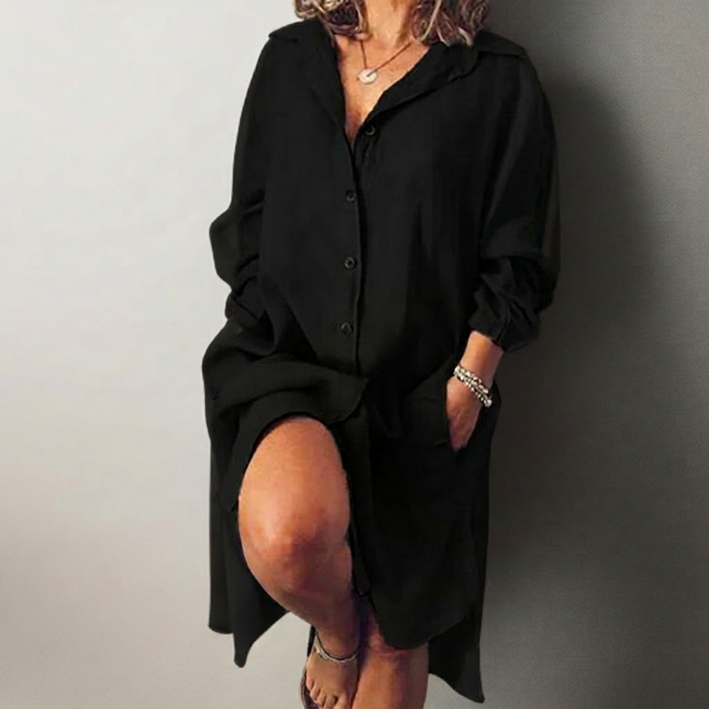Nielle┃ midi dress in cotton and linen