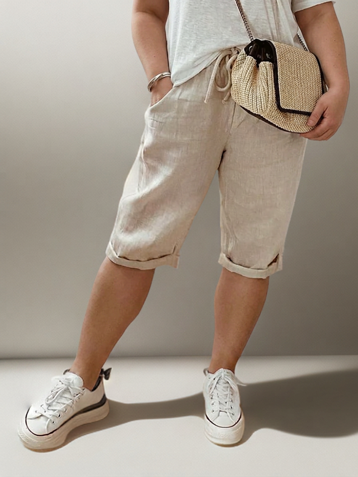 Adeline | Trousers with drawstring and side pockets