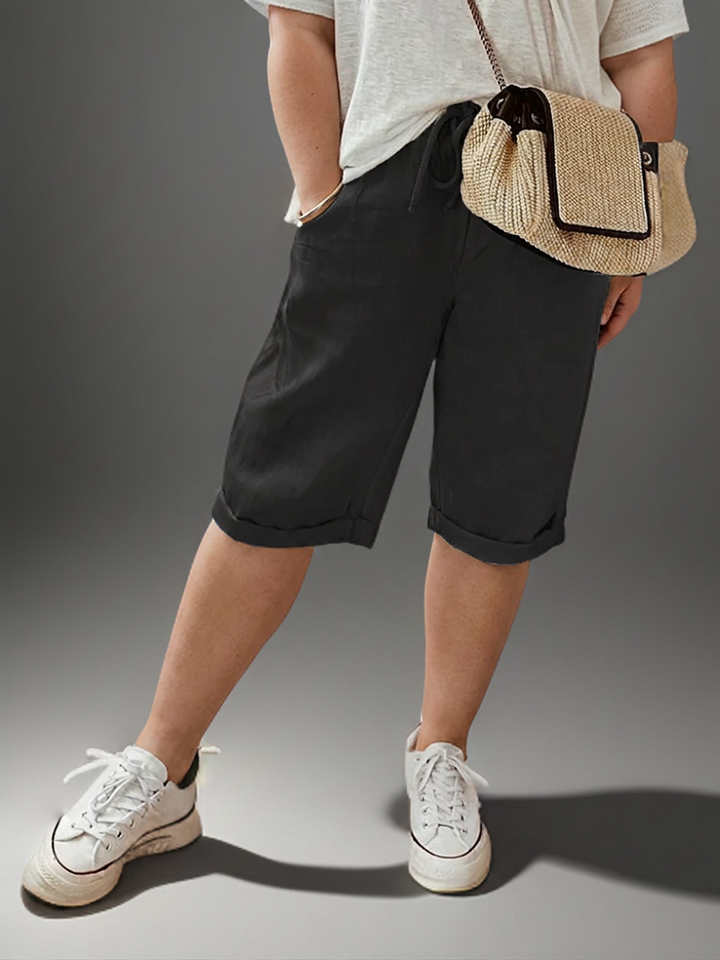 Adeline | Trousers with drawstring and side pockets