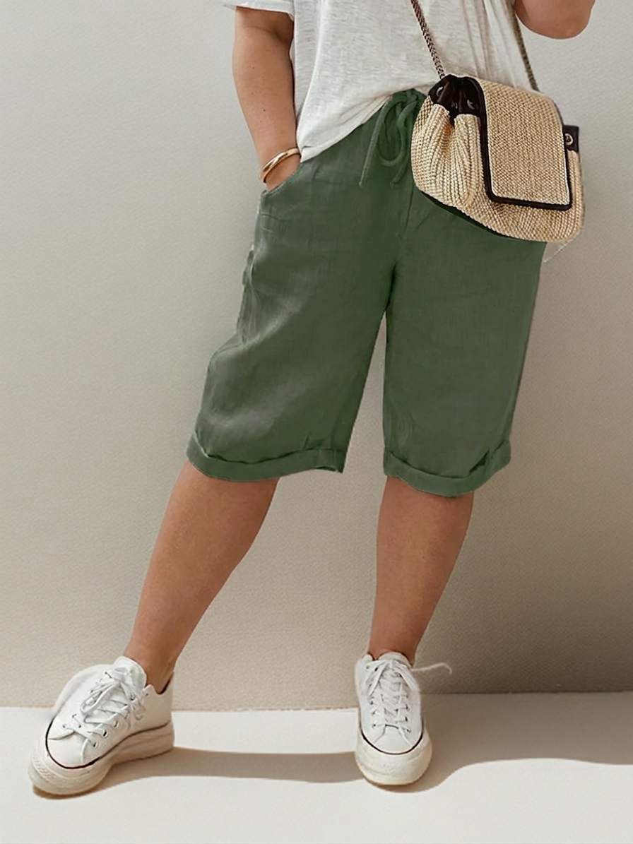 Adeline | Trousers with drawstring and side pockets