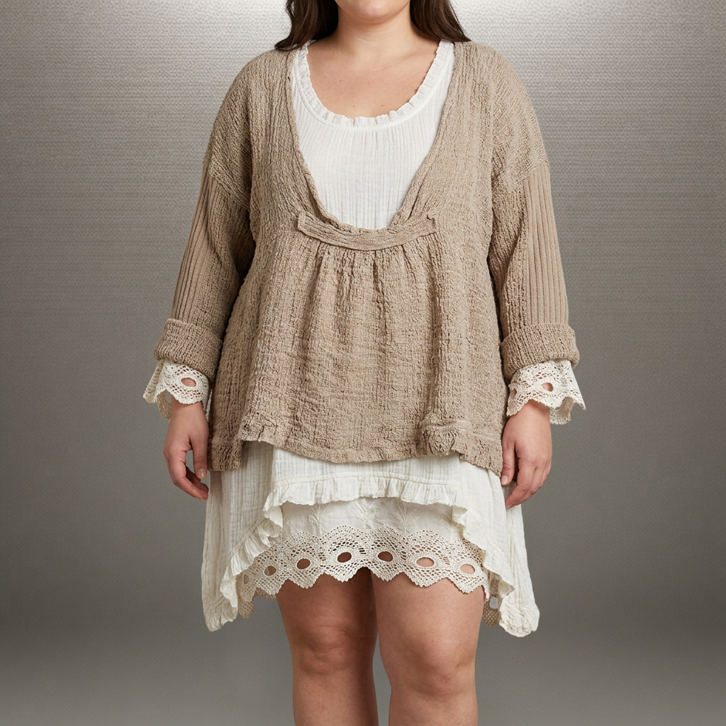 Willow┃Comfortable casual set with two long-sleeved shirts