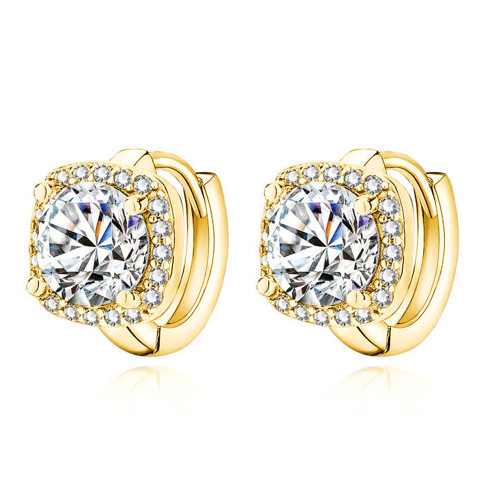 Beatrix square earrings | Gold