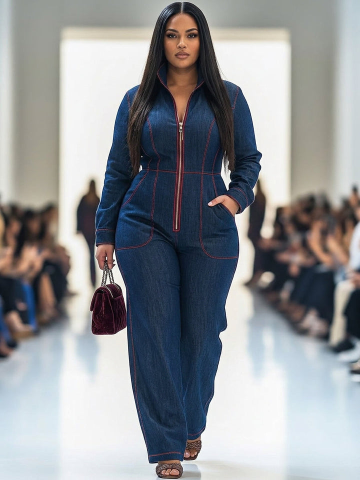 Rosa - Casual Wide Leg Jumpsuit
