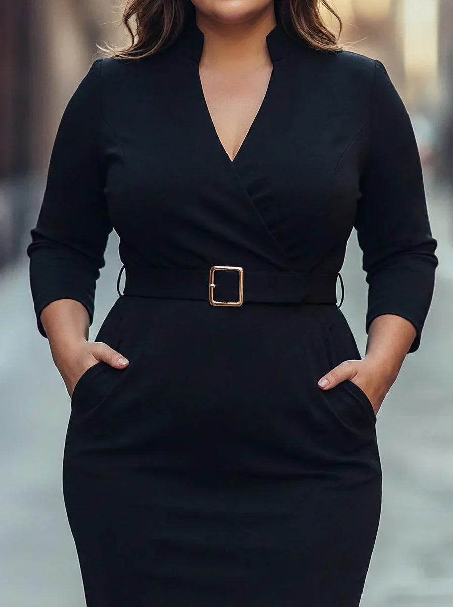 Heledd | The Belted Power Maxi Dress