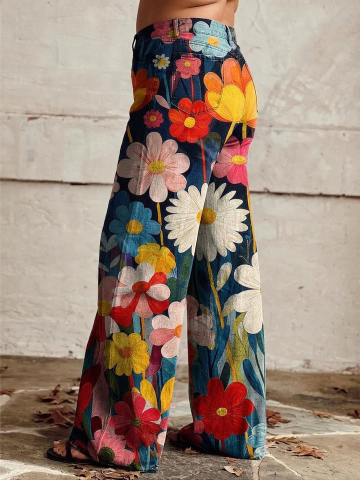 Orla - Floral Wide Trousers