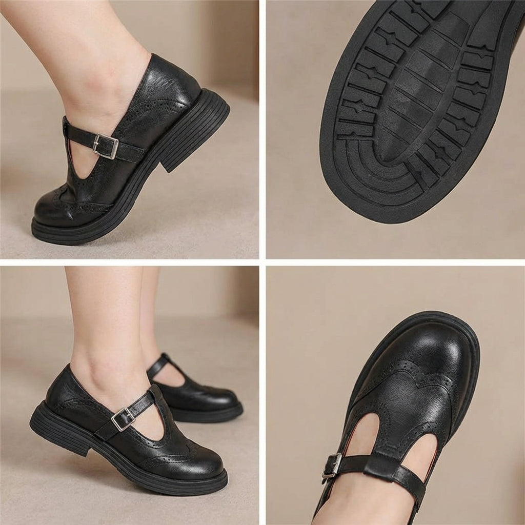 Odette | Leather Mary Janes