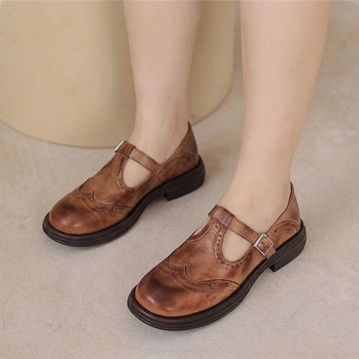 Odette | Leather Mary Janes