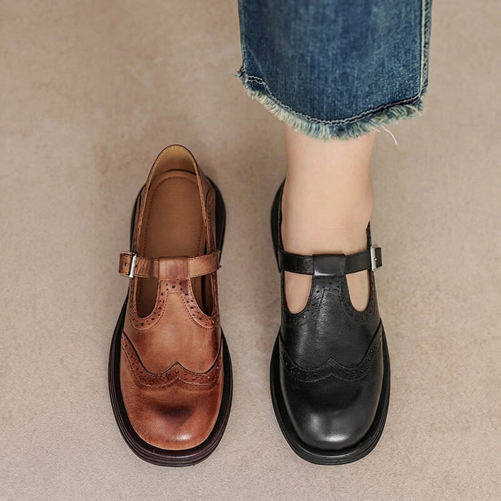 Odette | Leather Mary Janes