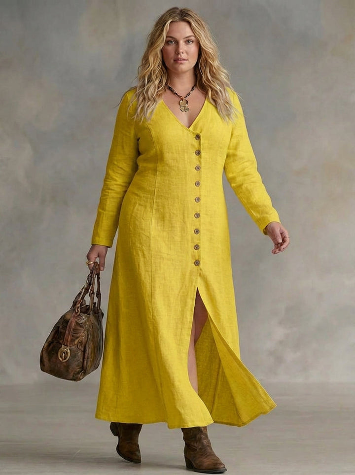Calla | Button Maxi Dress