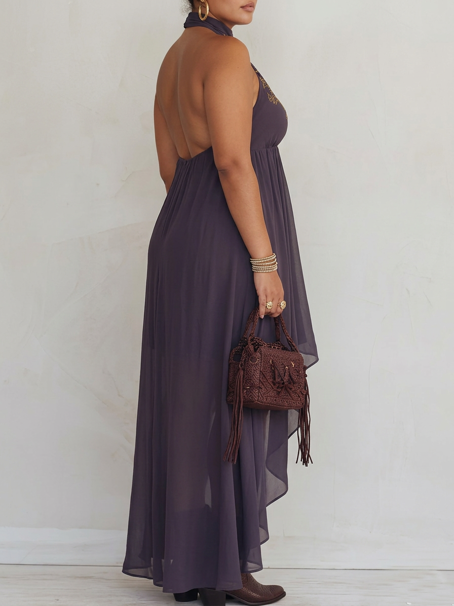 Ula | Embroidered Maxi Dress