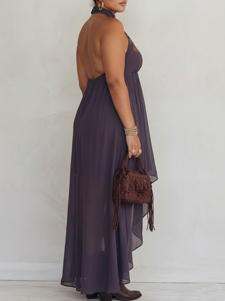 Ula | Embroidered Maxi Dress