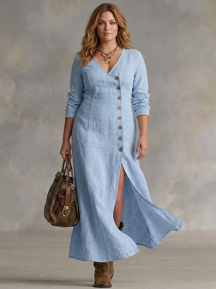 Calla | Button Maxi Dress