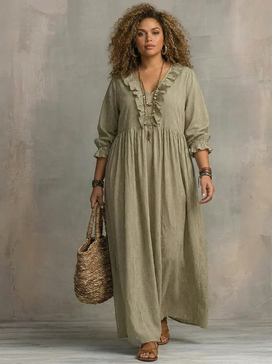 Soraya | Boho Long Sleeve Maxi Dress