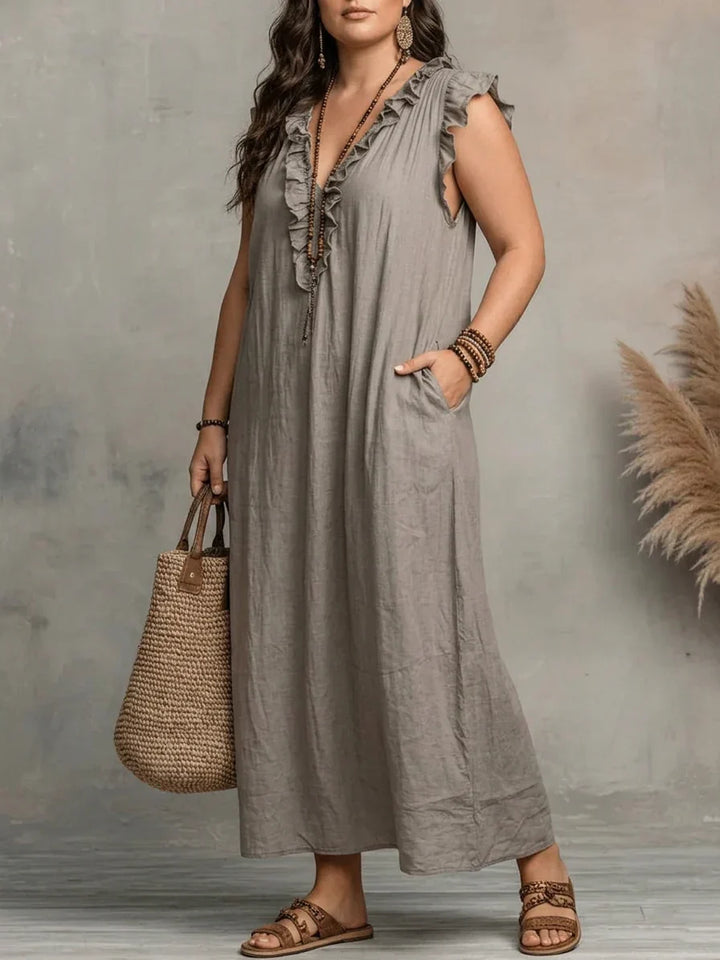 Esmé | Boho Ruffle Maxi Dress