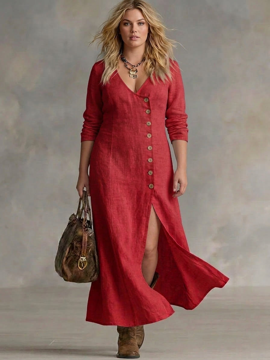 Calla | Button Maxi Dress