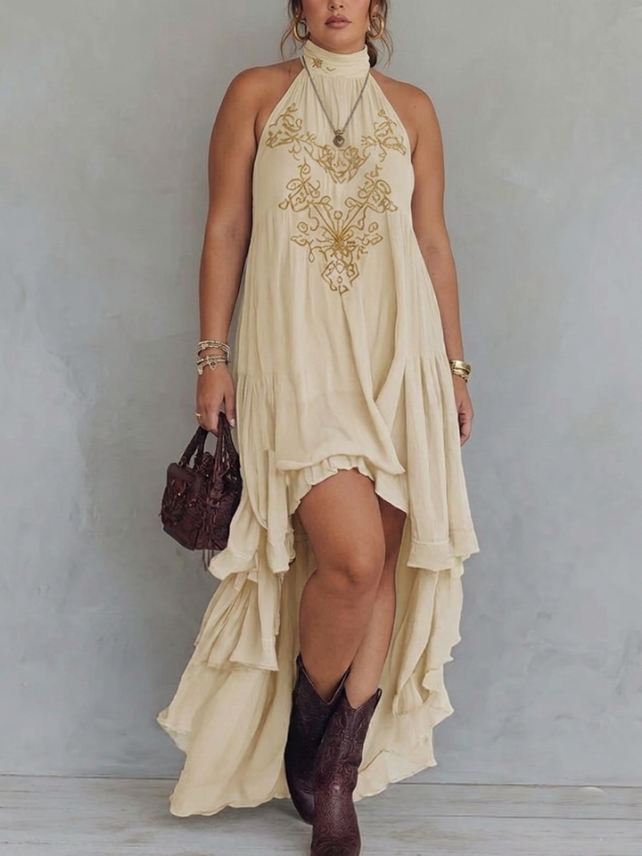 Ula | Embroidered Maxi Dress