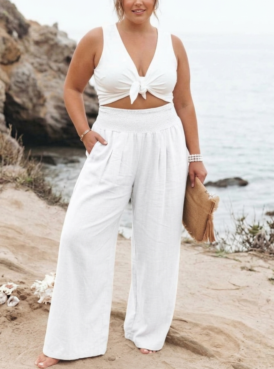 PRIYA – REMI WIDE-LEG LINEN TrouserS