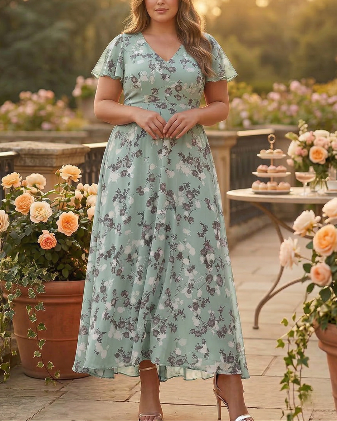 Delia | Glamorous dress that covers the belly