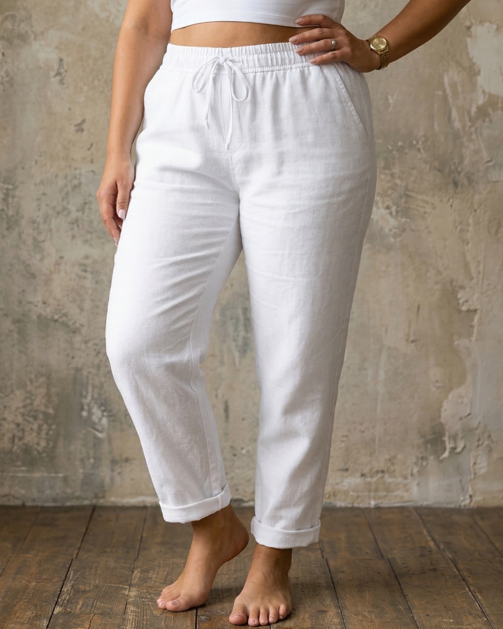Sorrel | Drawstring Relaxed Linen Trousers