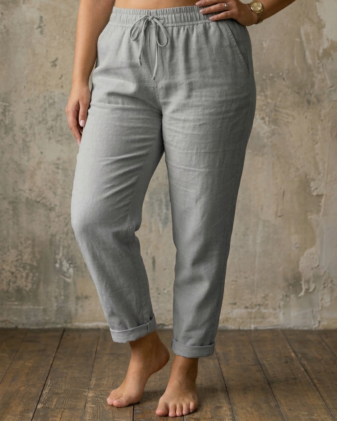 Sorrel | Drawstring Relaxed Linen Trousers