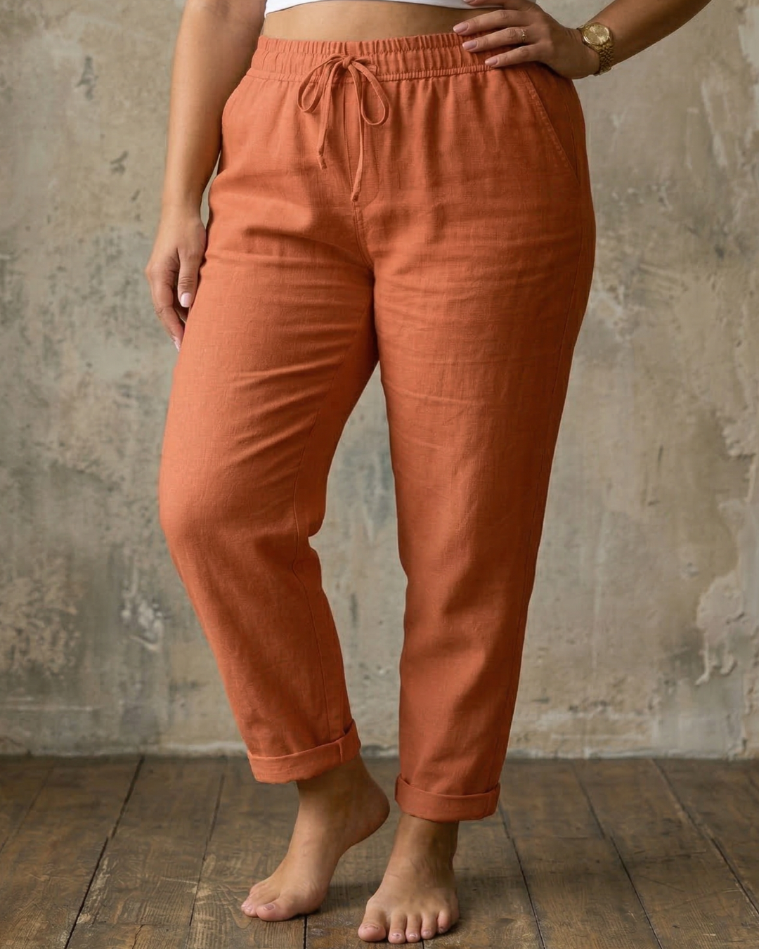 Sorrel | Drawstring Relaxed Linen Trousers