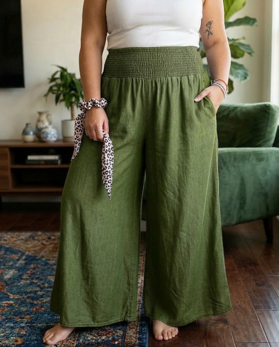 Halcyon - Comfy Wide-Leg Trousers