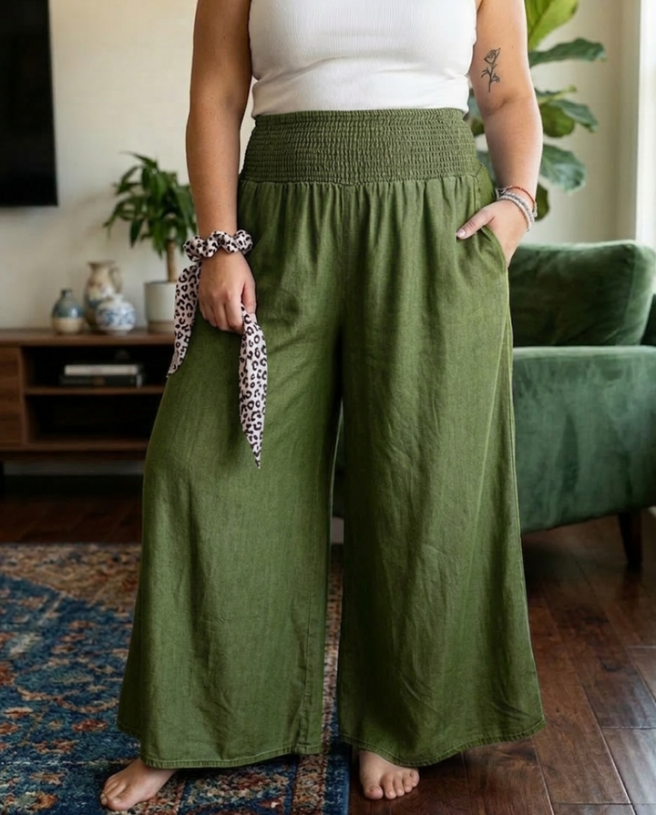 Halcyon - Comfy Wide-Leg Trousers