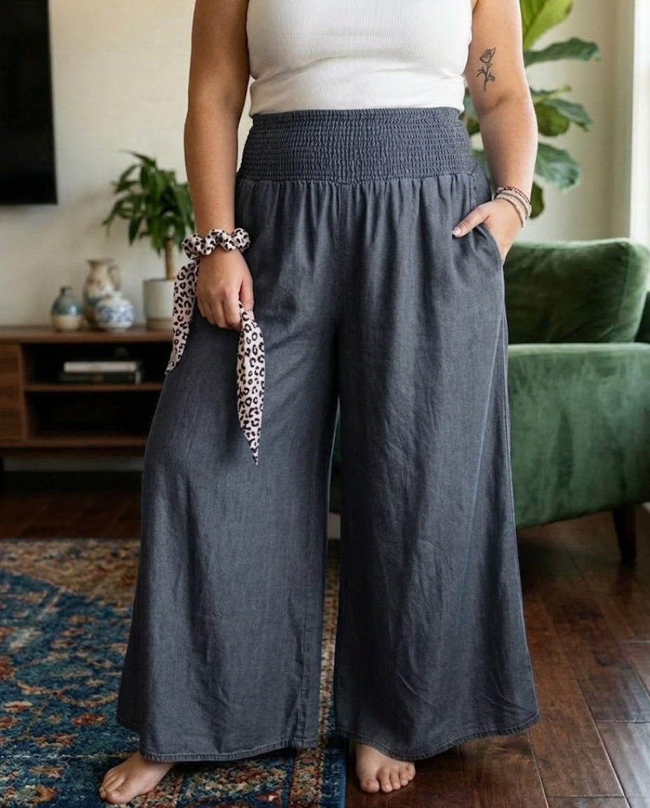 Halcyon - Comfy Wide-Leg Trousers