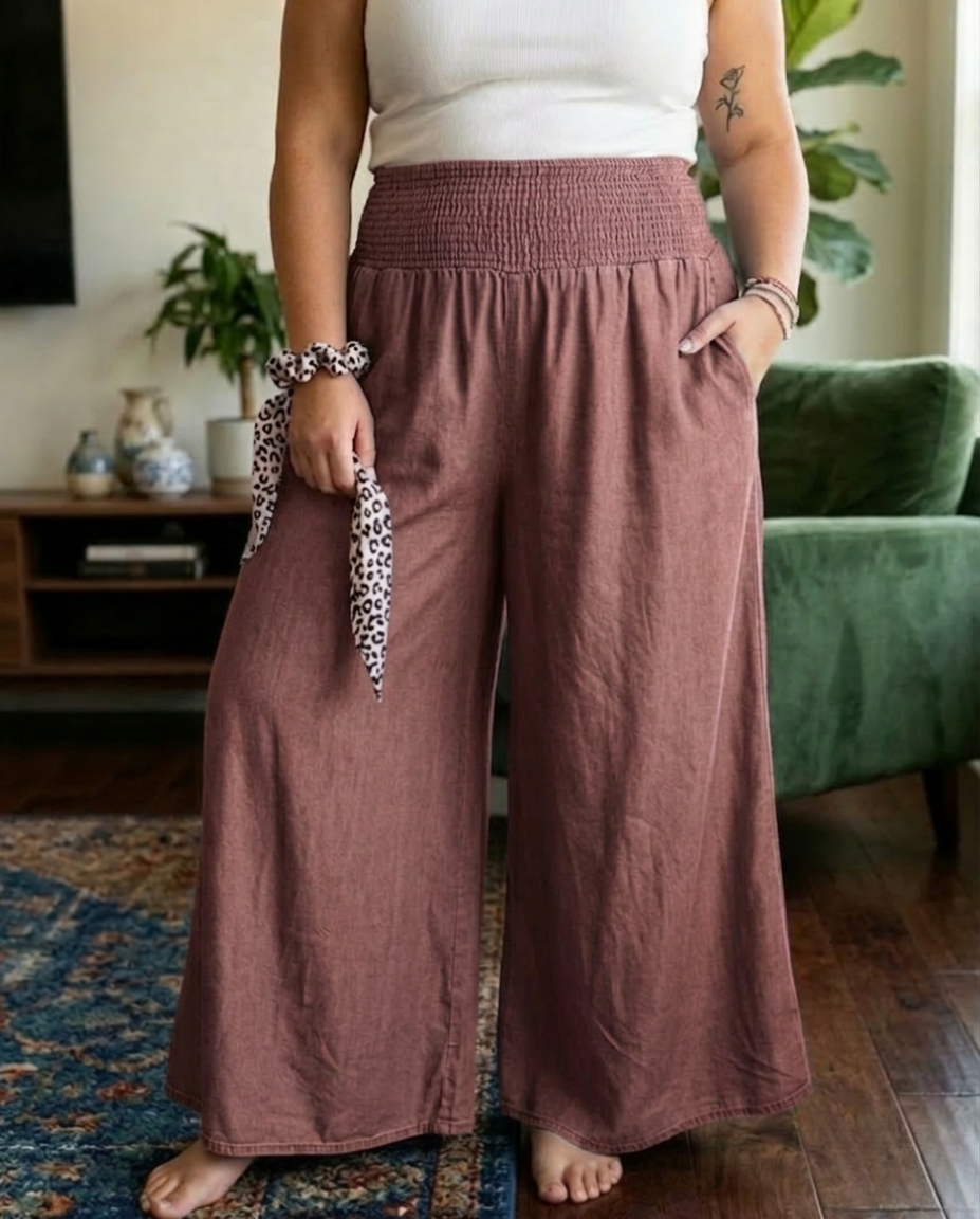 Halcyon - Comfy Wide-Leg Trousers