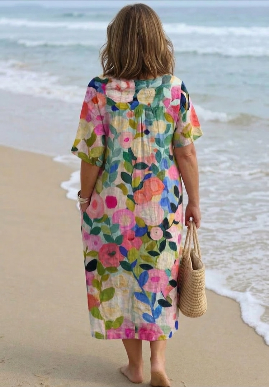 Ember - Vintage Flower Dress