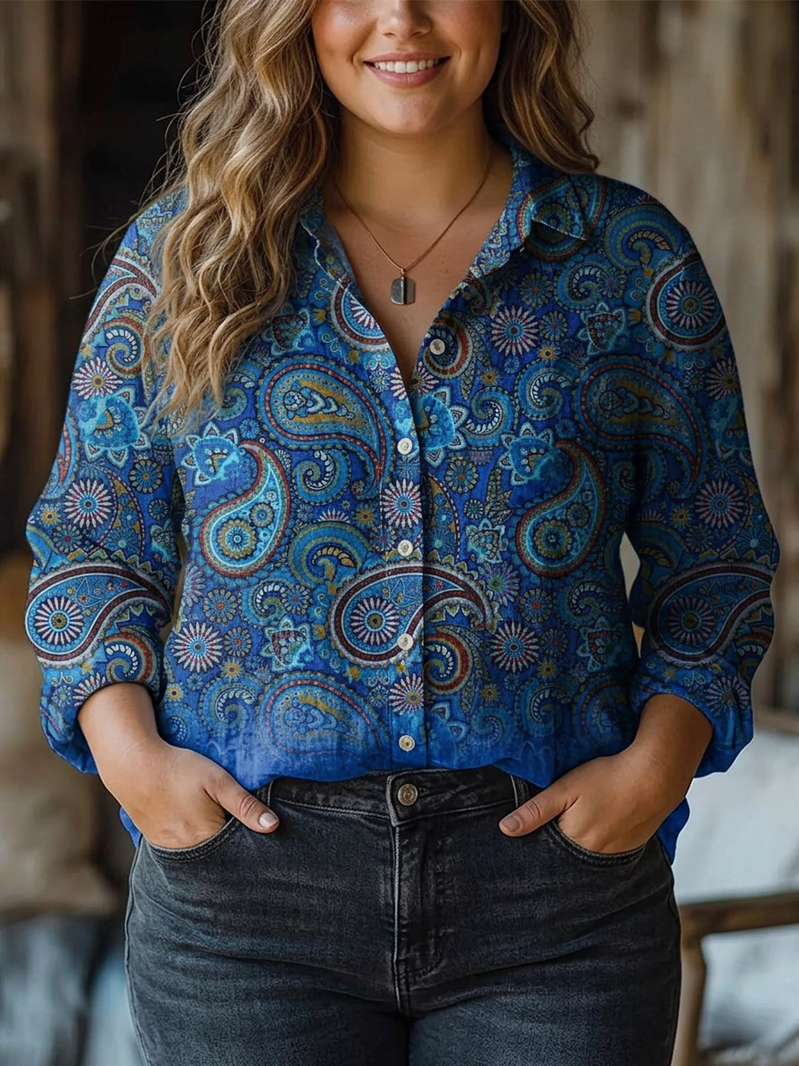Floriane | Elegant Paisley Pattern Printed Women&