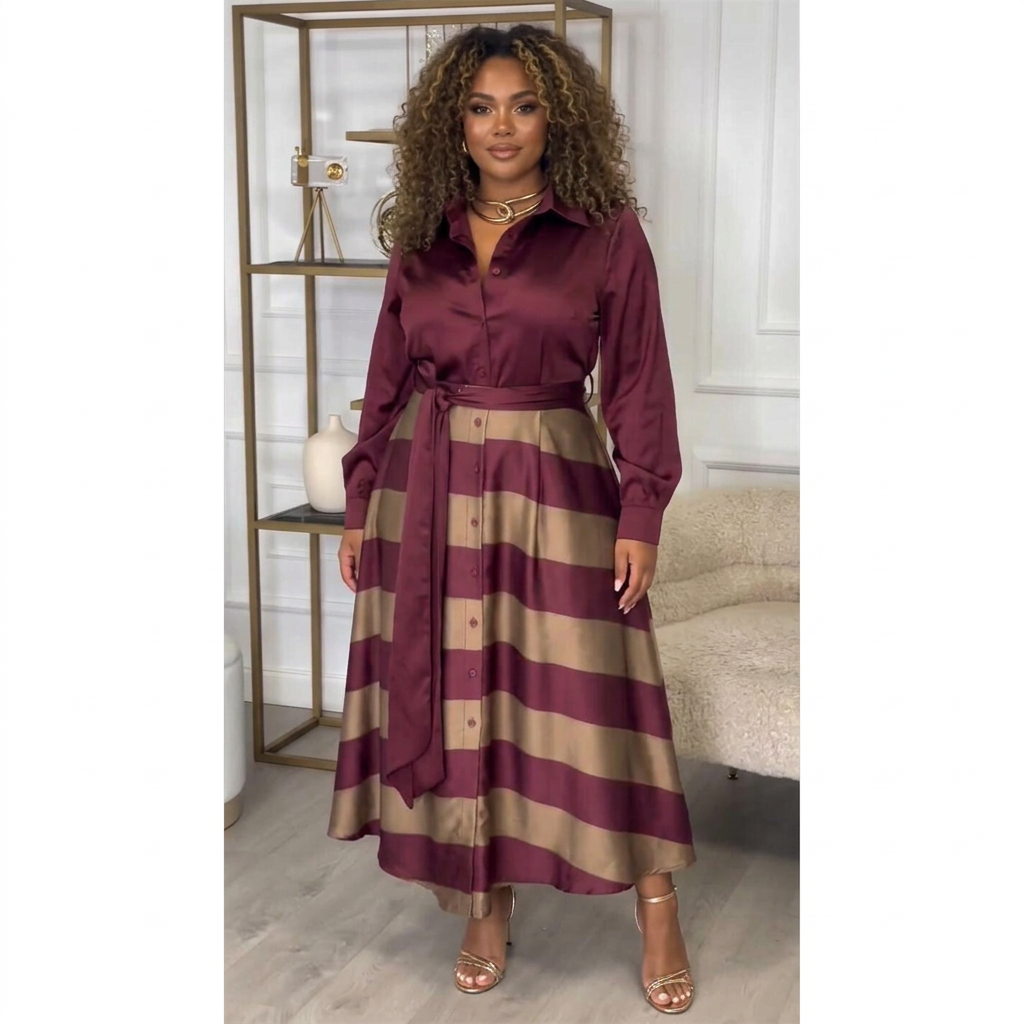 Lara | Striped Maxi Dress